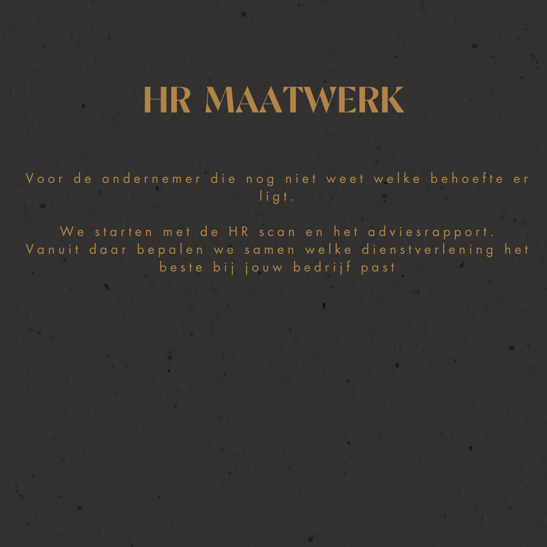 HR Quickscan & Adviesrapport