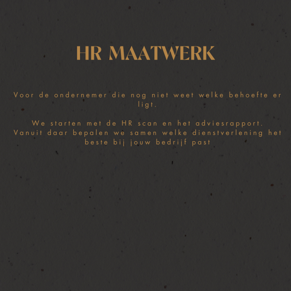 HR Quickscan & Adviesrapport