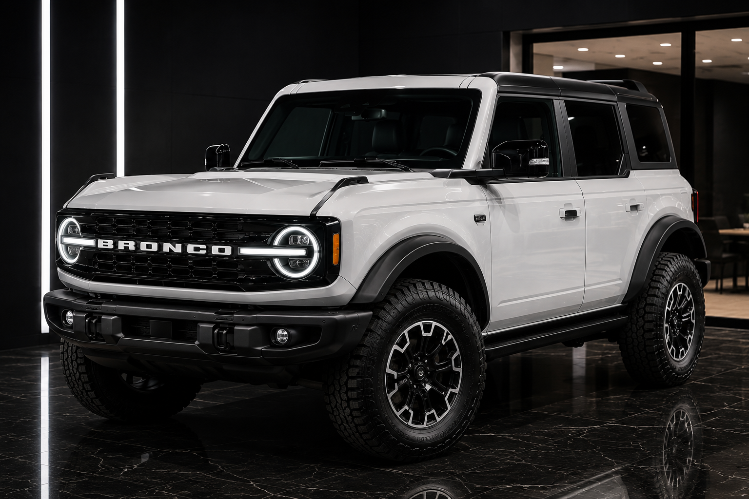 2025 Ford Bronco – White Exterior / Black Interior