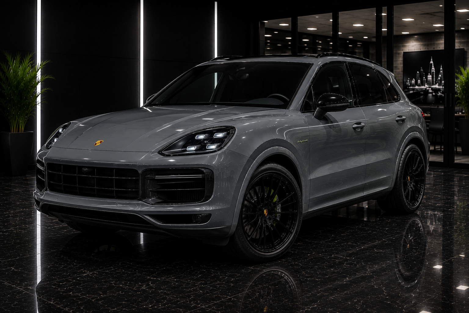 2024 Porsche Cayenne Turbo E-Hybrid – Grey Exterior / Black Interior