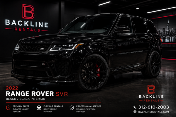 2022 Range Rover SVR – Black / Black Interior