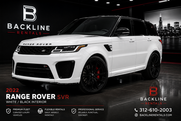 2022 Range Rover SVR – White / Black Interior