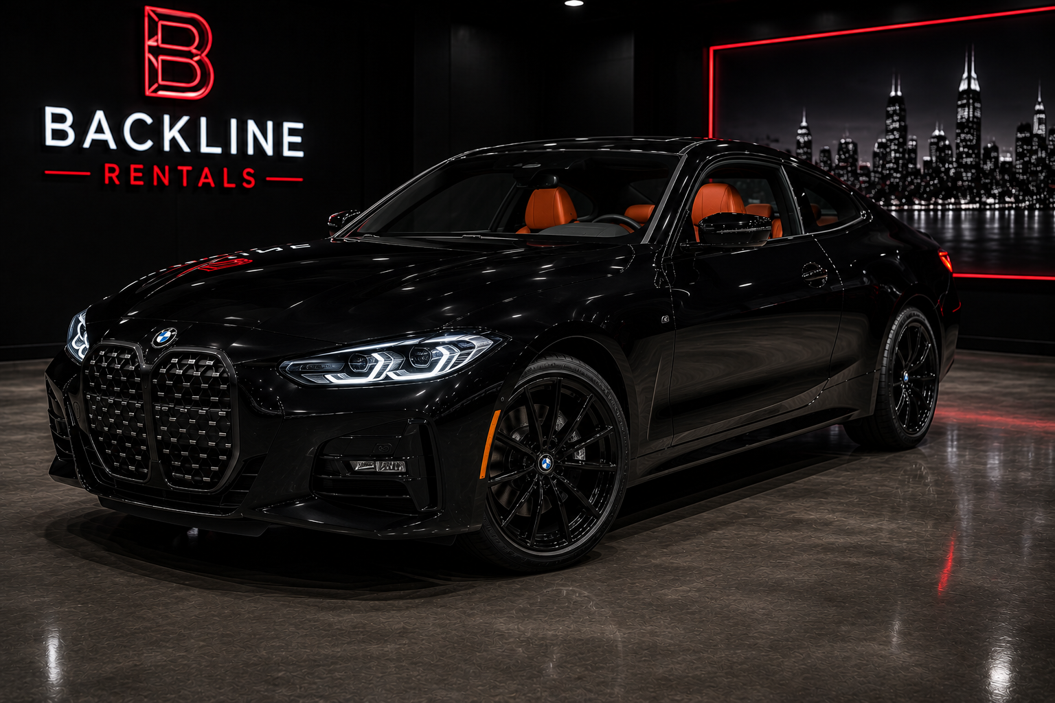 2022 BMW 430i Coupe – Black Exterior / Orange Interior