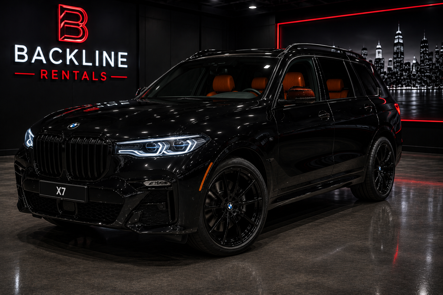 2022 BMW X7 – Black Exterior / Orange Interior