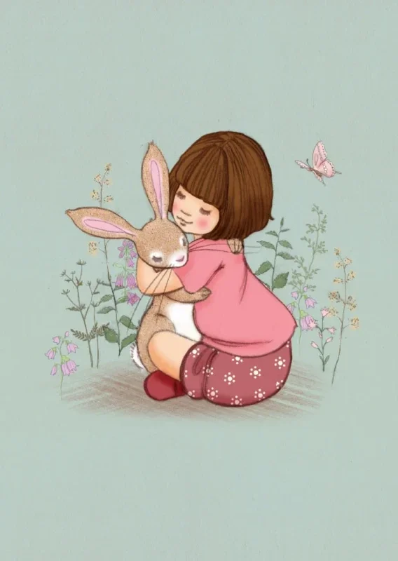Belle & Boo ansichtkaart Garden Hugs