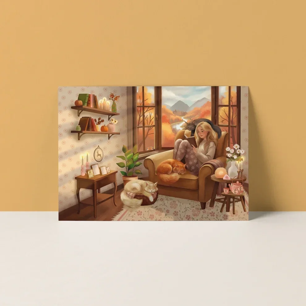 Ansichtkaart – A Golden Afternoon