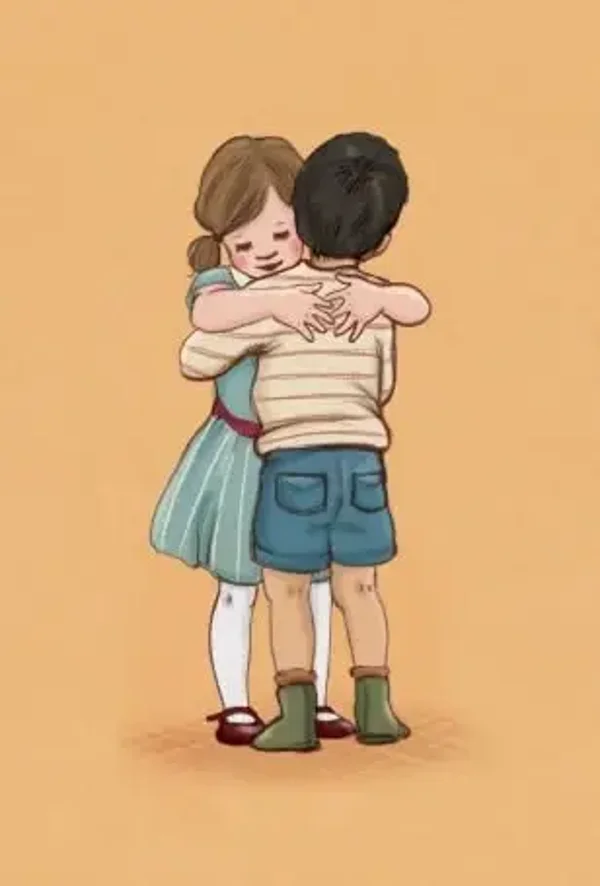 Belle & Boo ansichtkaart Let's Hug