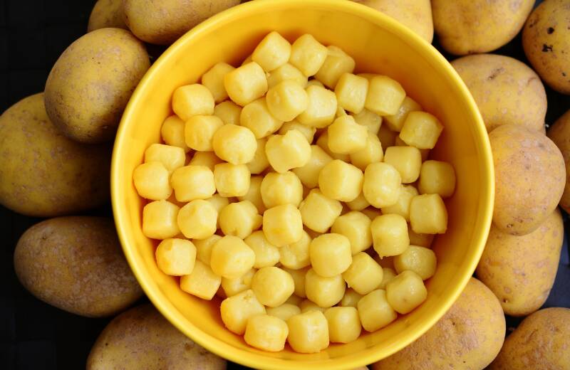 fresh, handmade Cannabis Potato Gnocchi, perfect for cannabis edibles and stoner strategies enthusiasts.