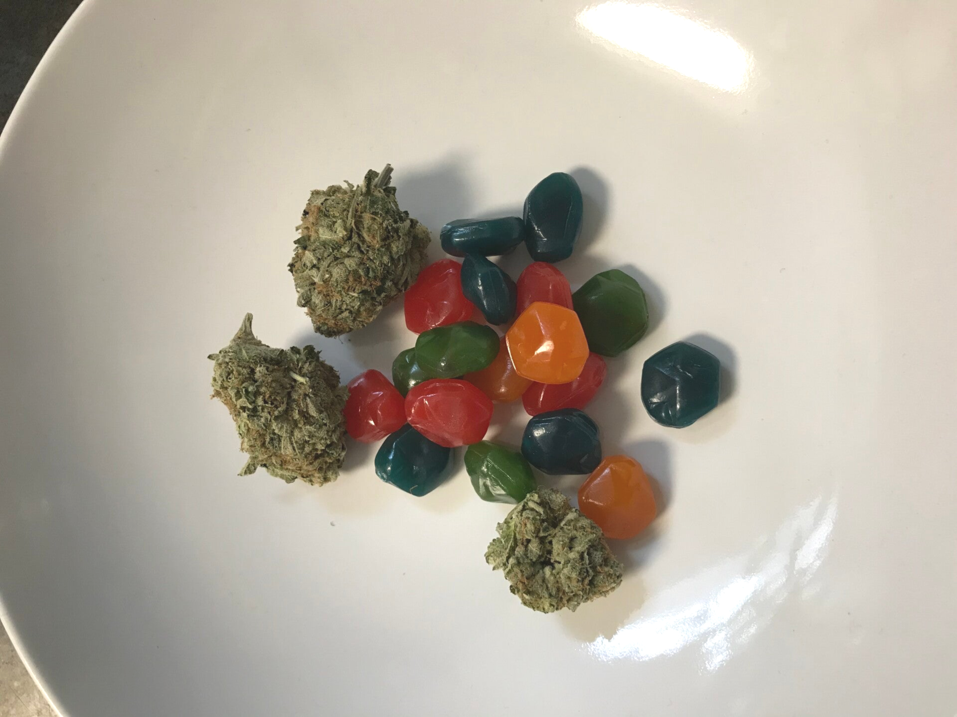 A bowl of Gushers ready for consumption, a favorite for cannabis edibles and stoner strategies enthusiasts