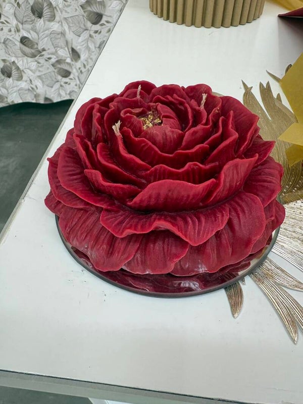 Peonia xxxl su base specchio
