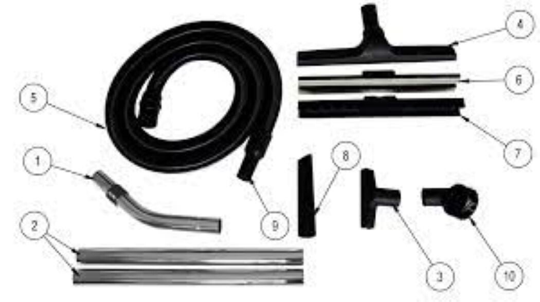 Fimap waterstofzuiger FV 30 en 60 accessoires