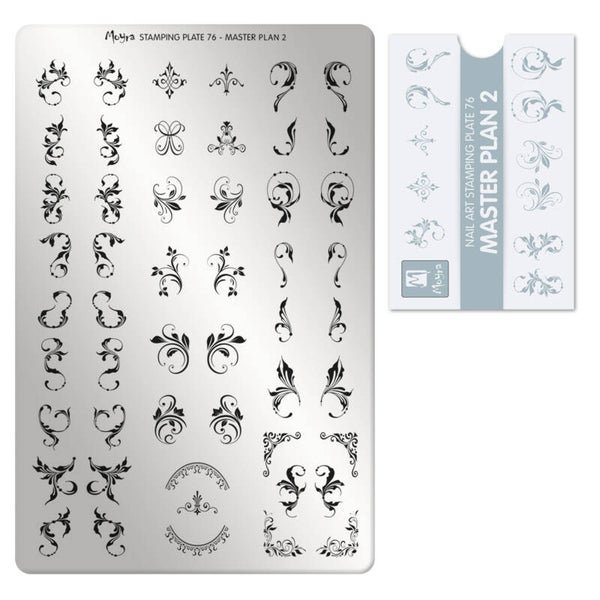 Moyra stempelplaat 76 master plan 2 + gratis try on sheet