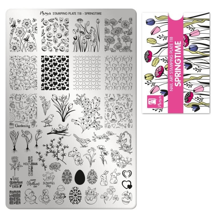 Moyra stempelplaat 118 springtime