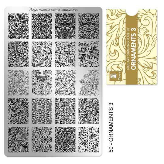 Moyra stempelplaat 50 ornaments 3