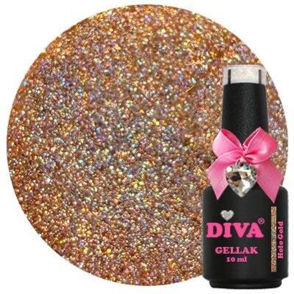 Diva gellak Holo Gold (holo rainbow chique collection)