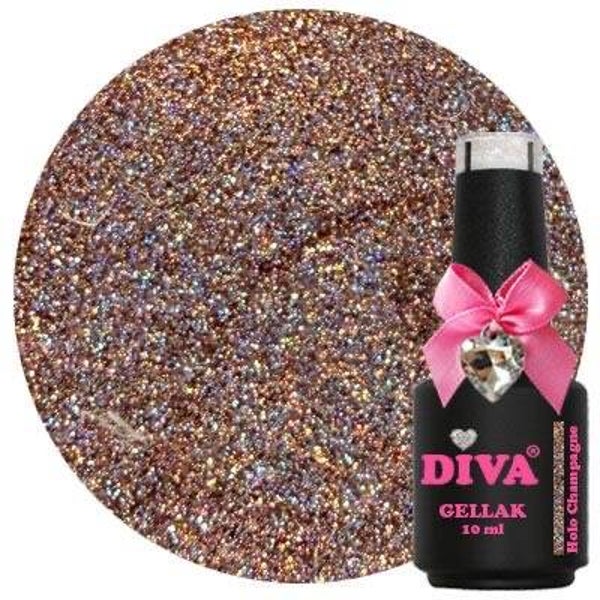 Diva gellak Holo Champagne (holo rainbow chique collection)