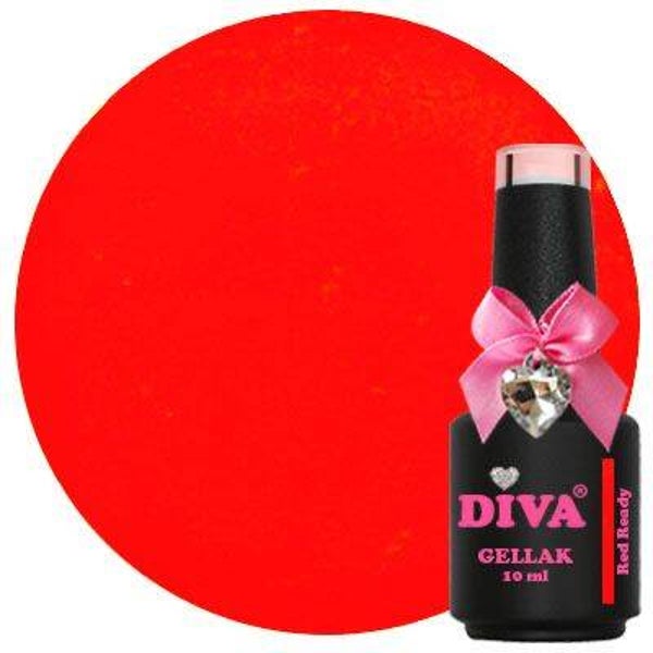 Diva gellak Neon Red Ready (neon skittles collection)