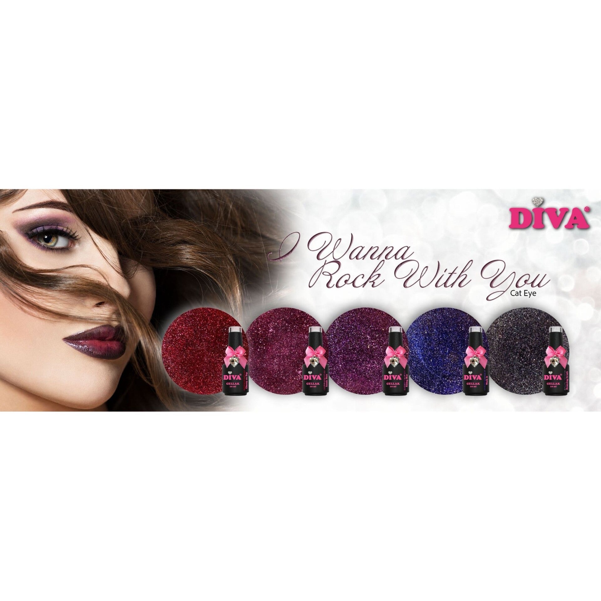 Diva gellak cateye I Wanna Rock With You collection 5x10ml + gratis magneet pen