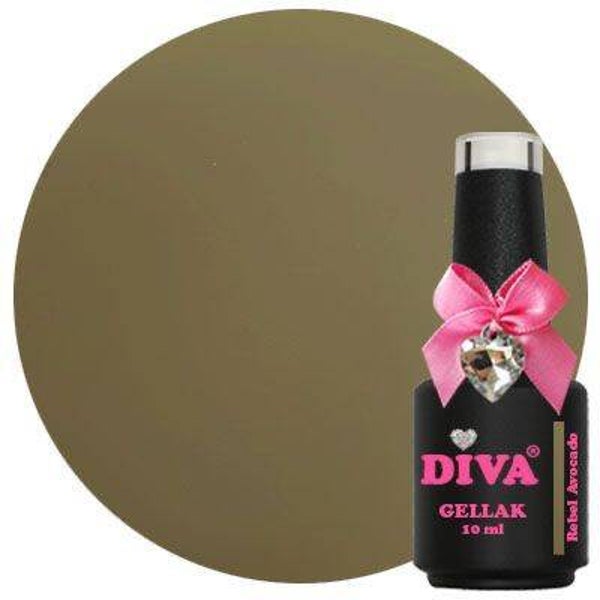 Diva gellak Rebel Avocado (tinted green colors collection)