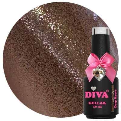 Diva gellak cateye Deep Mauve (glaze love collection)