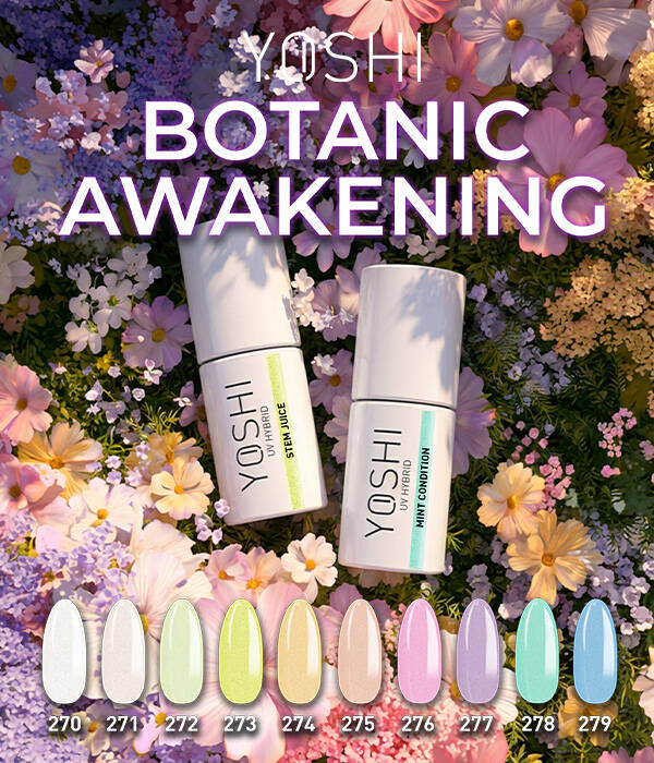 YOSHI gelpolish Botanic Awakening collection + gratis colorpop stickers