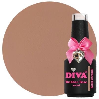 DIVA rubber base coat - satin caramel