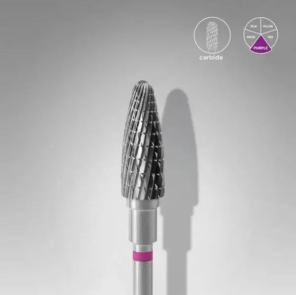 Staleks carbide nail drill bit “corn” fuchsia 5/13 mm