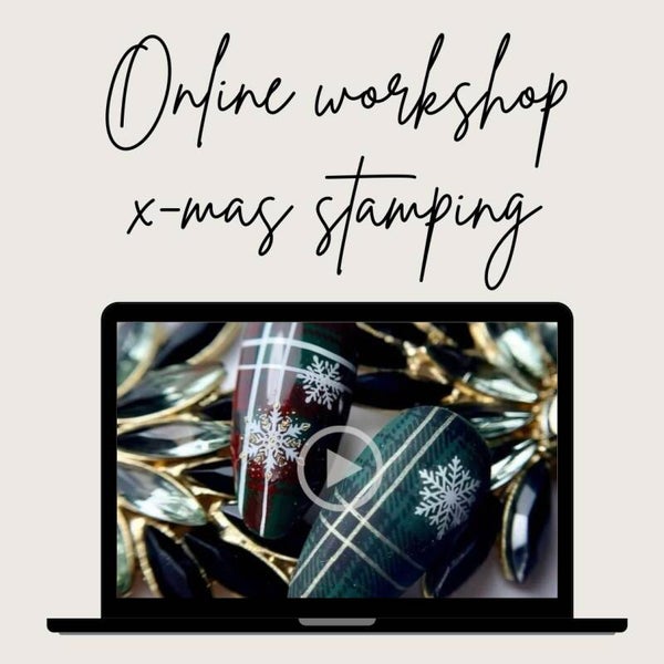 Online workshop x-mas stamping