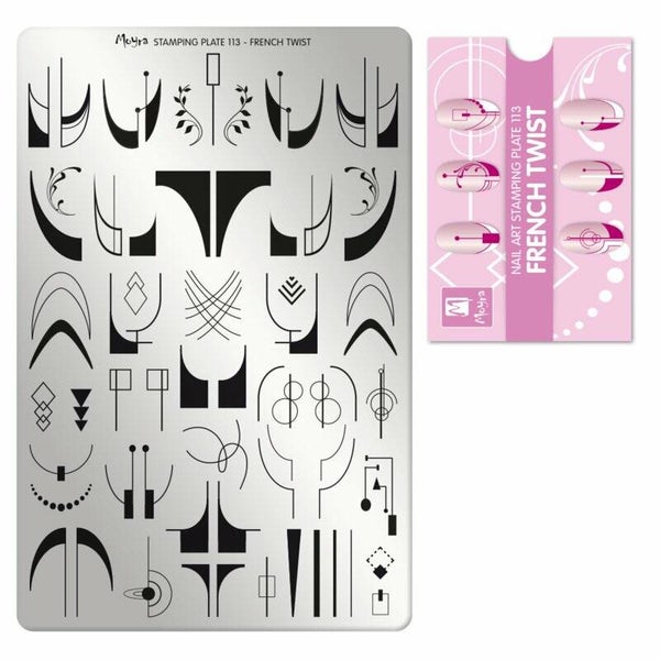 Moyra stempelplaat 113 french twist