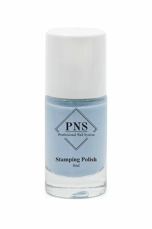 PNS stamping polish 53 pastel shimmer blauw