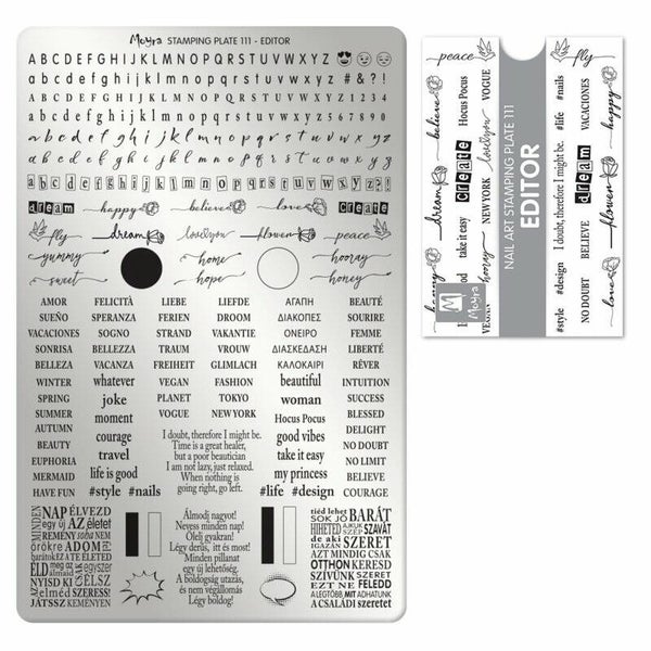 Moyra stempelplaat 111 editor