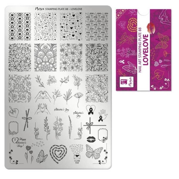 Moyra stempelplaat 88 lovelove