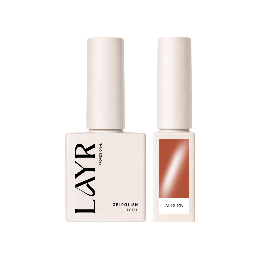 LAYR gelpolish cateye Auburn 10ml (gilded autumn collection)