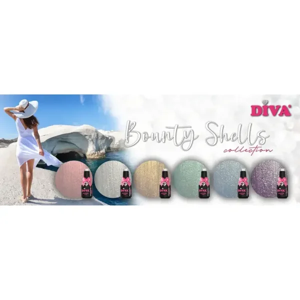 Diva gellak Bounty Shells collection 6x10ml