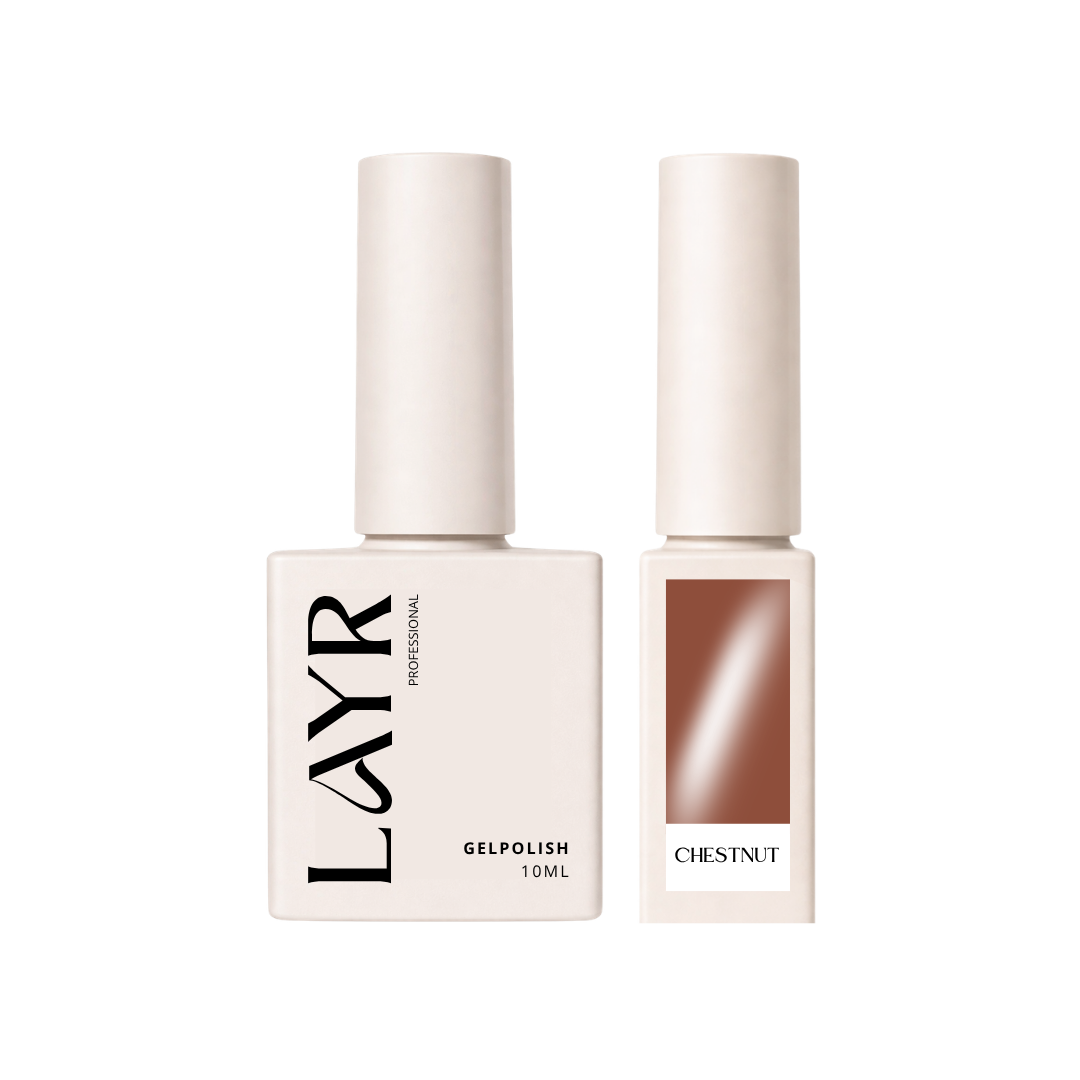 LAYR gelpolish cateye Chestnut 10ml (gilded autumn collection)