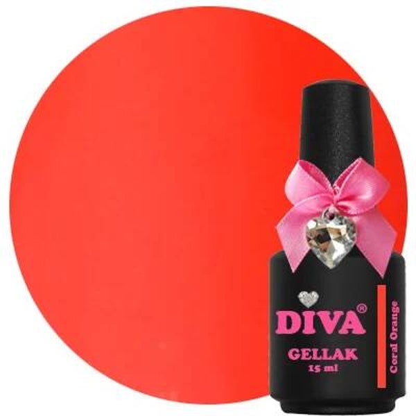 DIVA gellak Coral Orange (the corals collection)