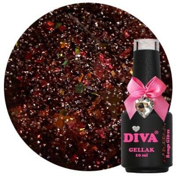 DIVA gellak Rouge Glitzz (i dare you red diva collection)