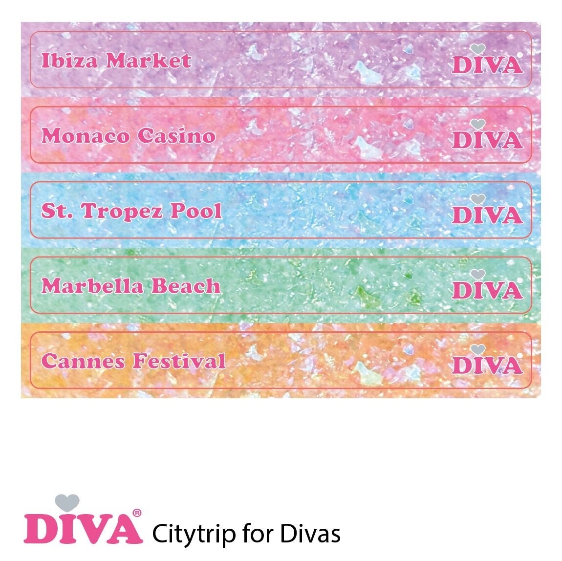 DIVA colorpop stickers Citytrip for Diva’s collection