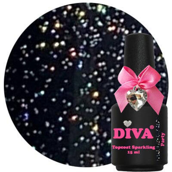 Diva sparkling party topcoat no wipe