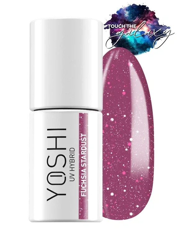 YOSHI gelpolish Fuchsia Stardust - 524 (touch the galaxy collection)