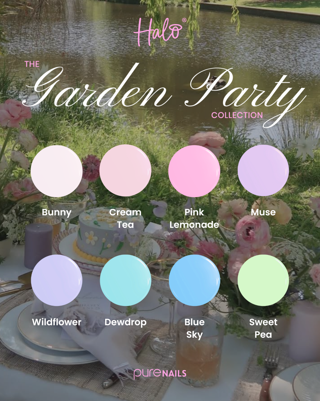 Halo gelpolish Garden Party collection