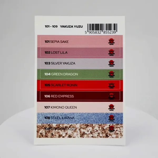 YOSHI colorpop stickers Yakuza Yuzu collection gelpolish 101-109
