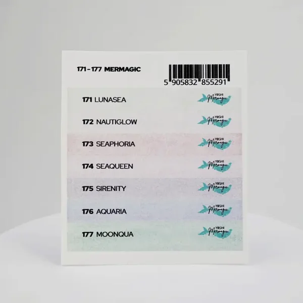 YOSHI colorpop stickers Mermagic collection gelpolish 171-177