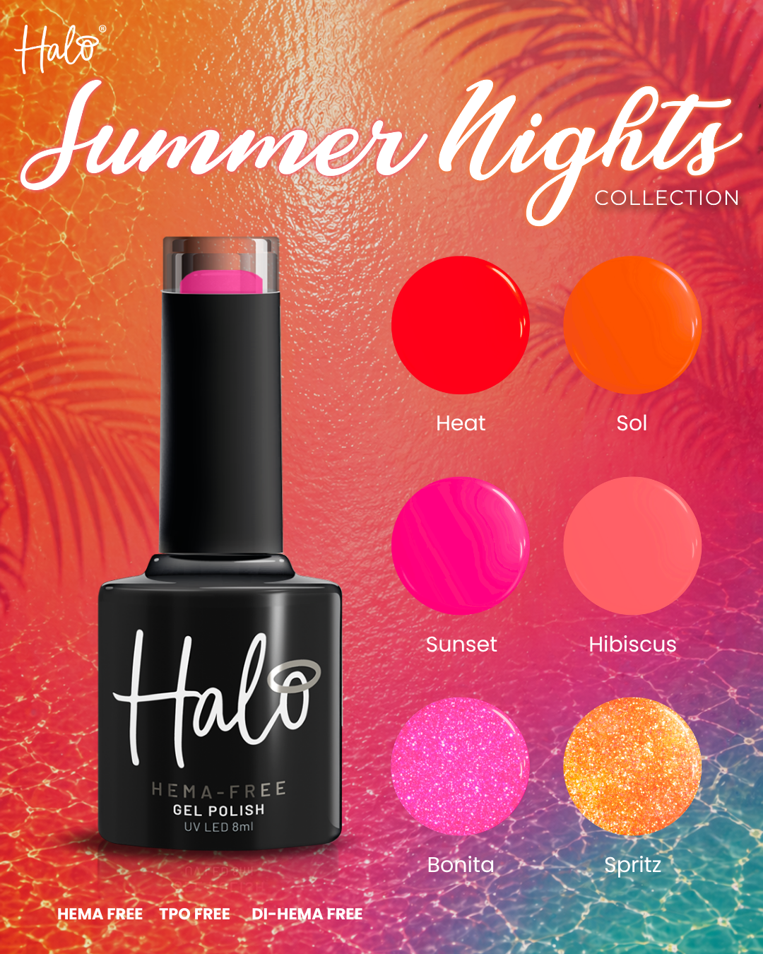 Halo gelpolish Summer Nights collection