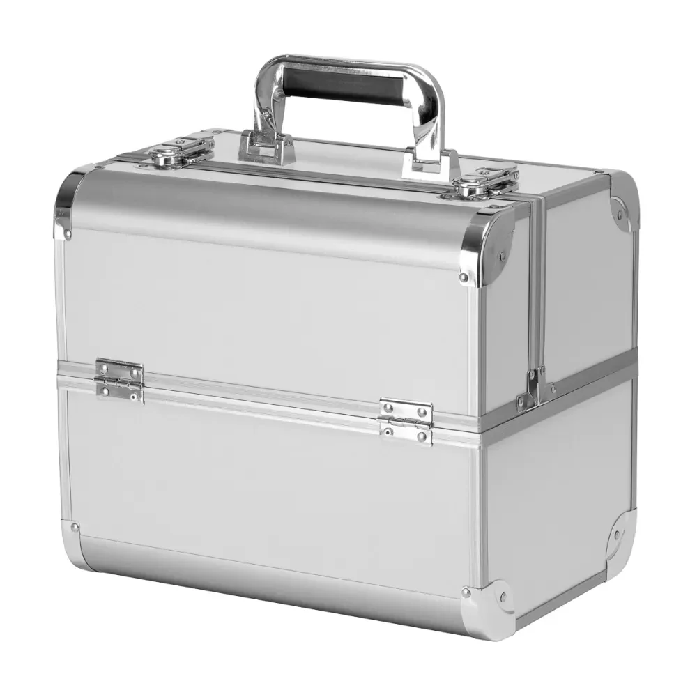 Nagelkoffer beautycase zilver