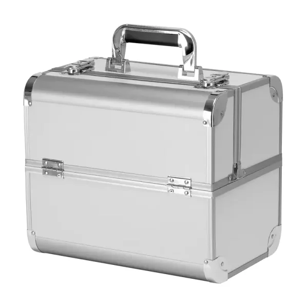 Nagelkoffer beautycase zilver