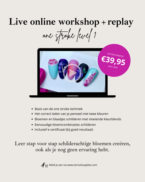 Online workshop One Stroke voor beginners (binnenkort beschikbaar)