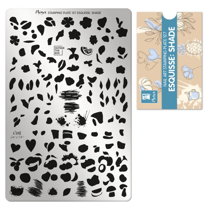 Moyra stempelplaat 127 esquisse: shade