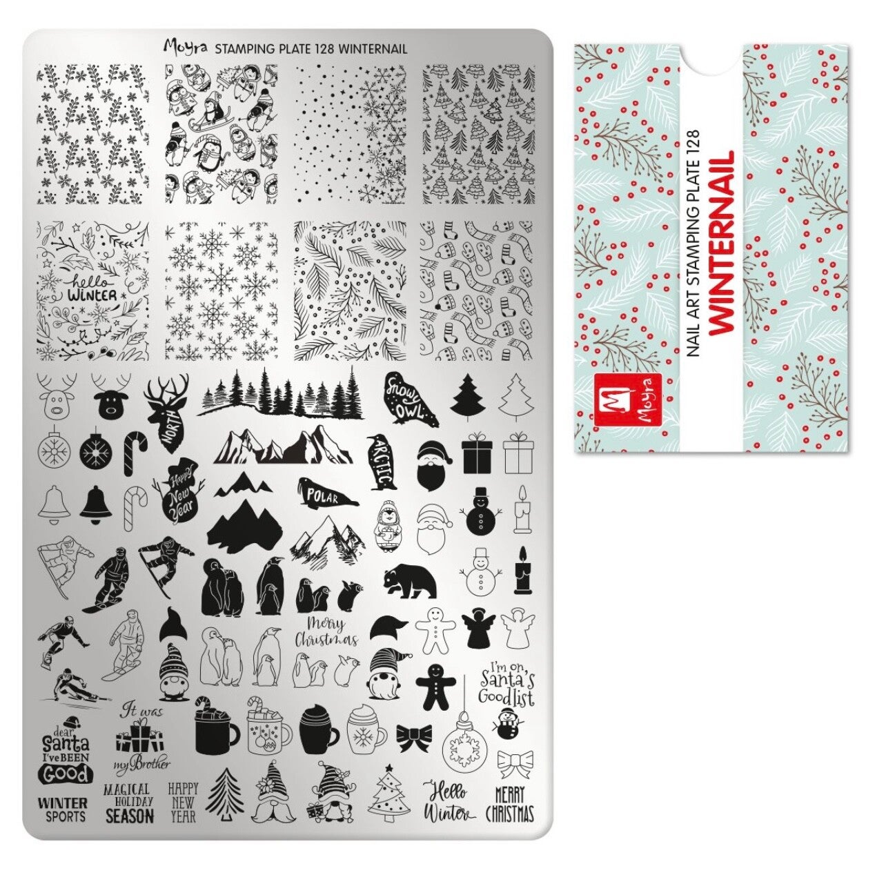 Moyra stempelplaat 128 winternail