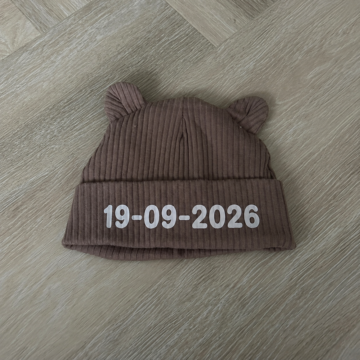 Babymuts met bedrukking